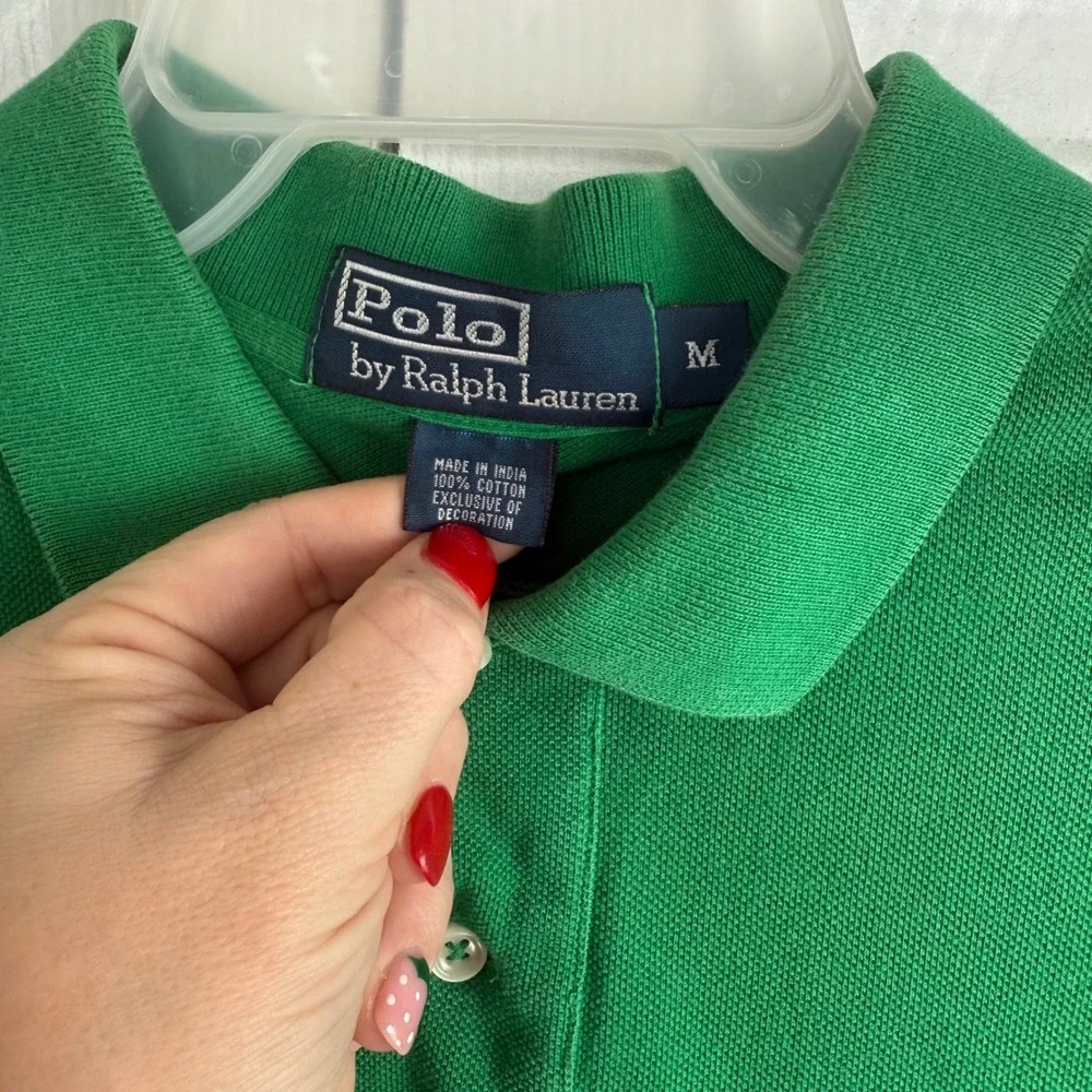 Polo‎ Ralph Lauren Men Green Short Sleeve Classic Polo Shirt Preppy Pony Logo